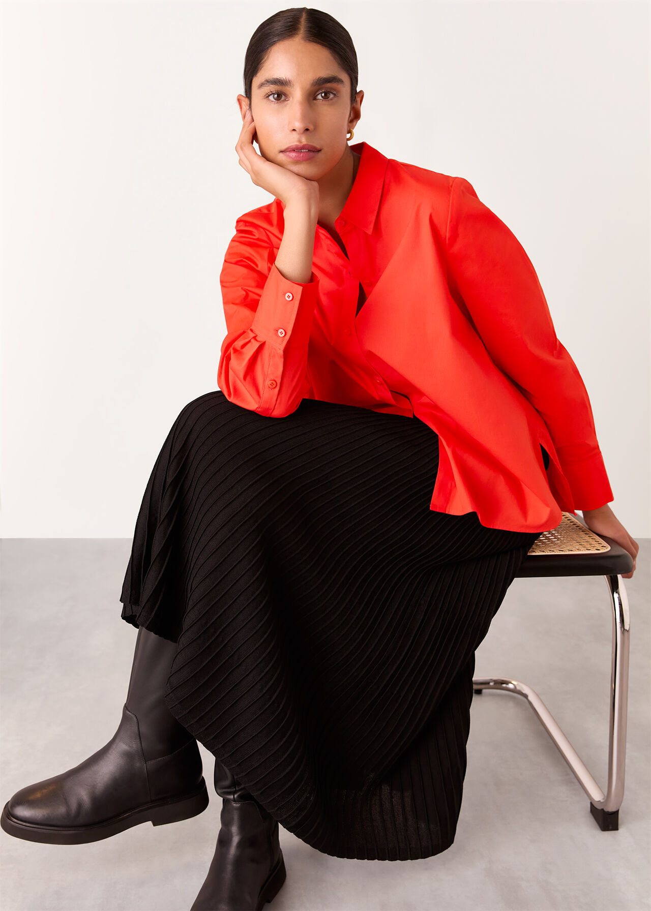 Boxy Relaxed Cotton Shirt