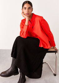 Boxy Relaxed Cotton Shirt