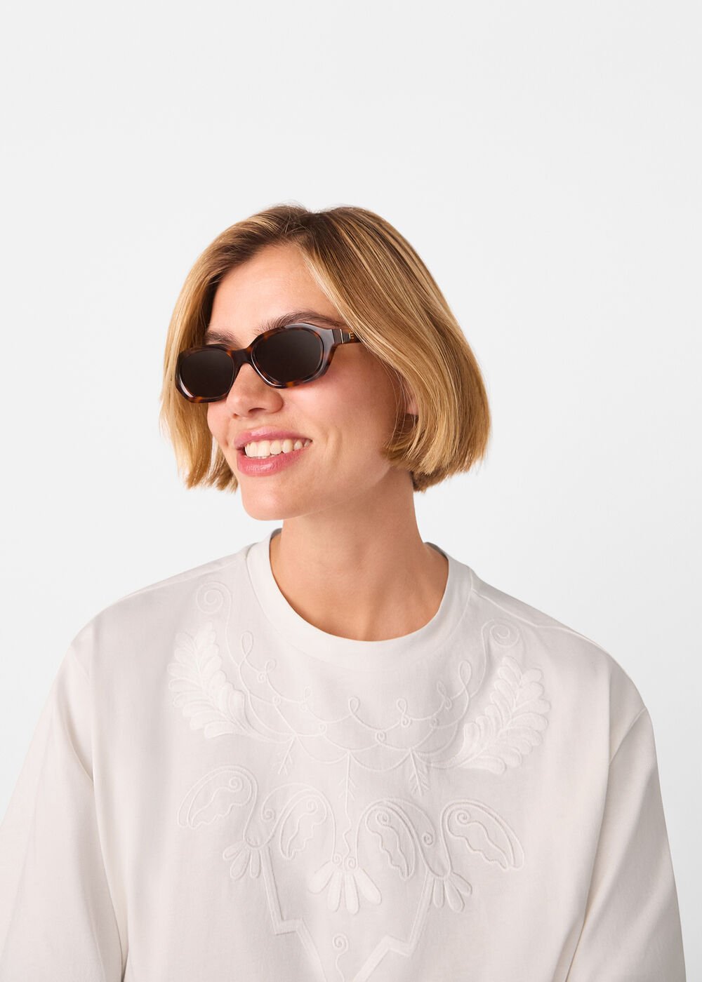 Embroidered Cotton T-Shirt