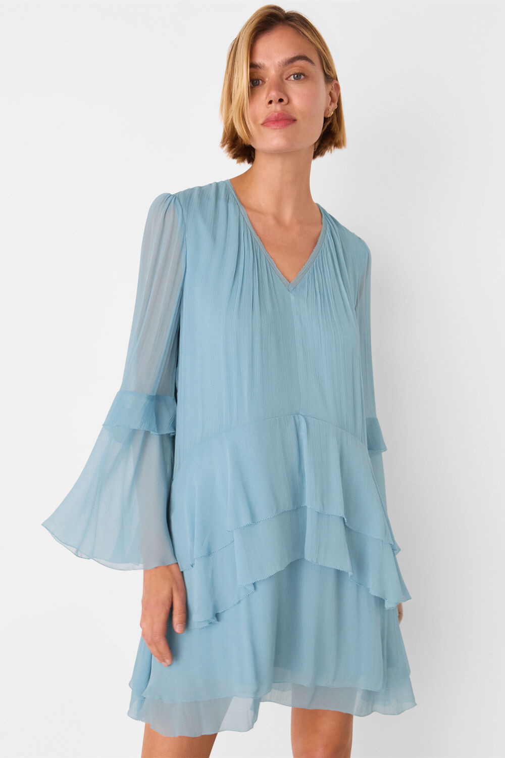 Frill Boho Mini Dress
