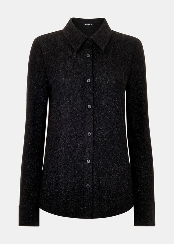 Black Eva Sparkle Shirt