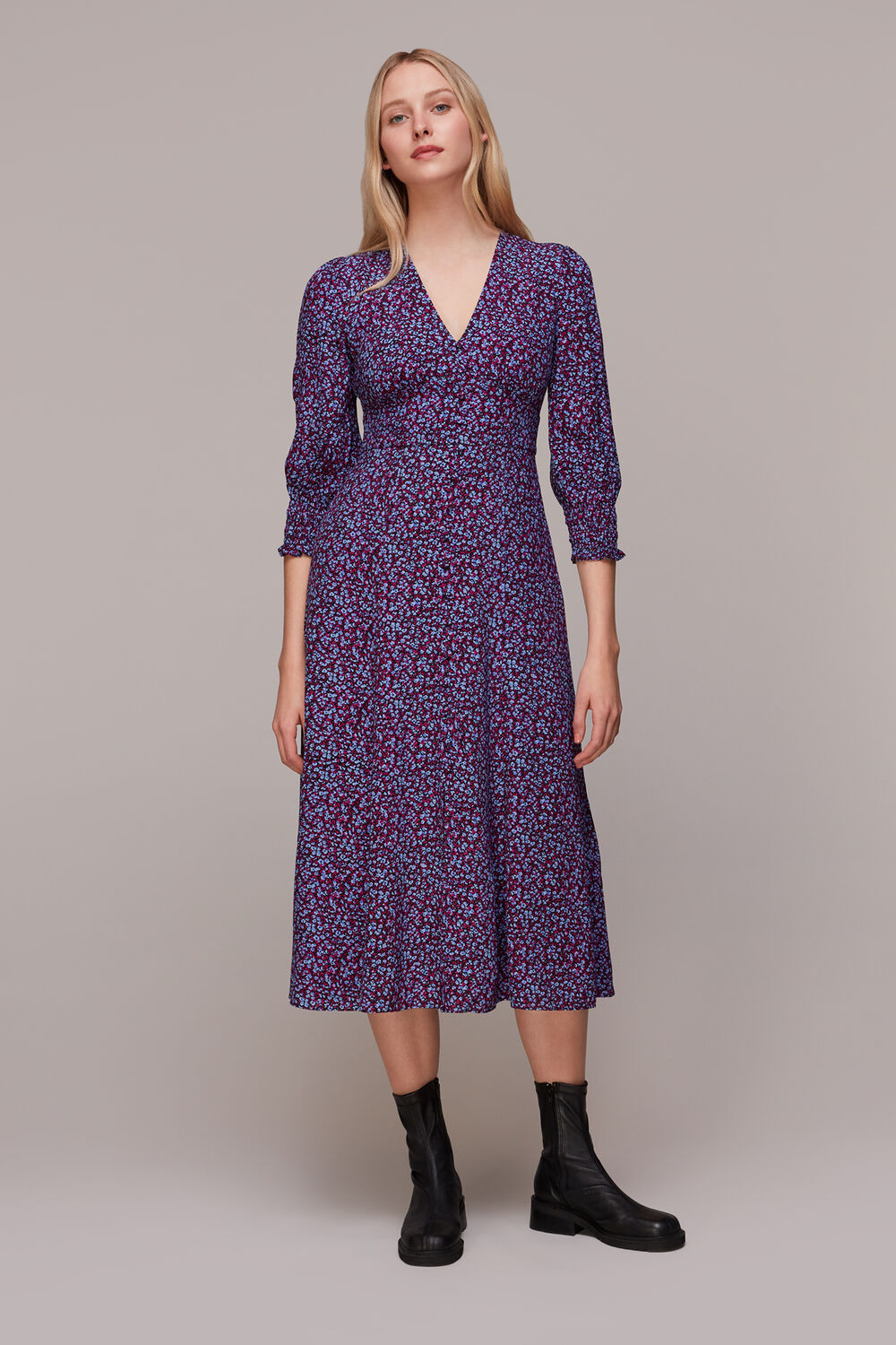 Floral Garden Midi Dress