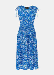 Petite Brushed Stroke Midi Dress