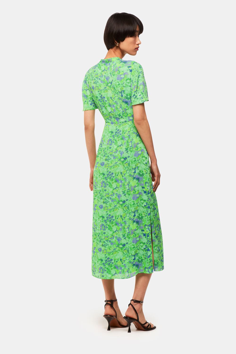 Green Lucid Floral Bonnie Dress