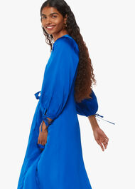 Petite Molly Satin Ruched Dress