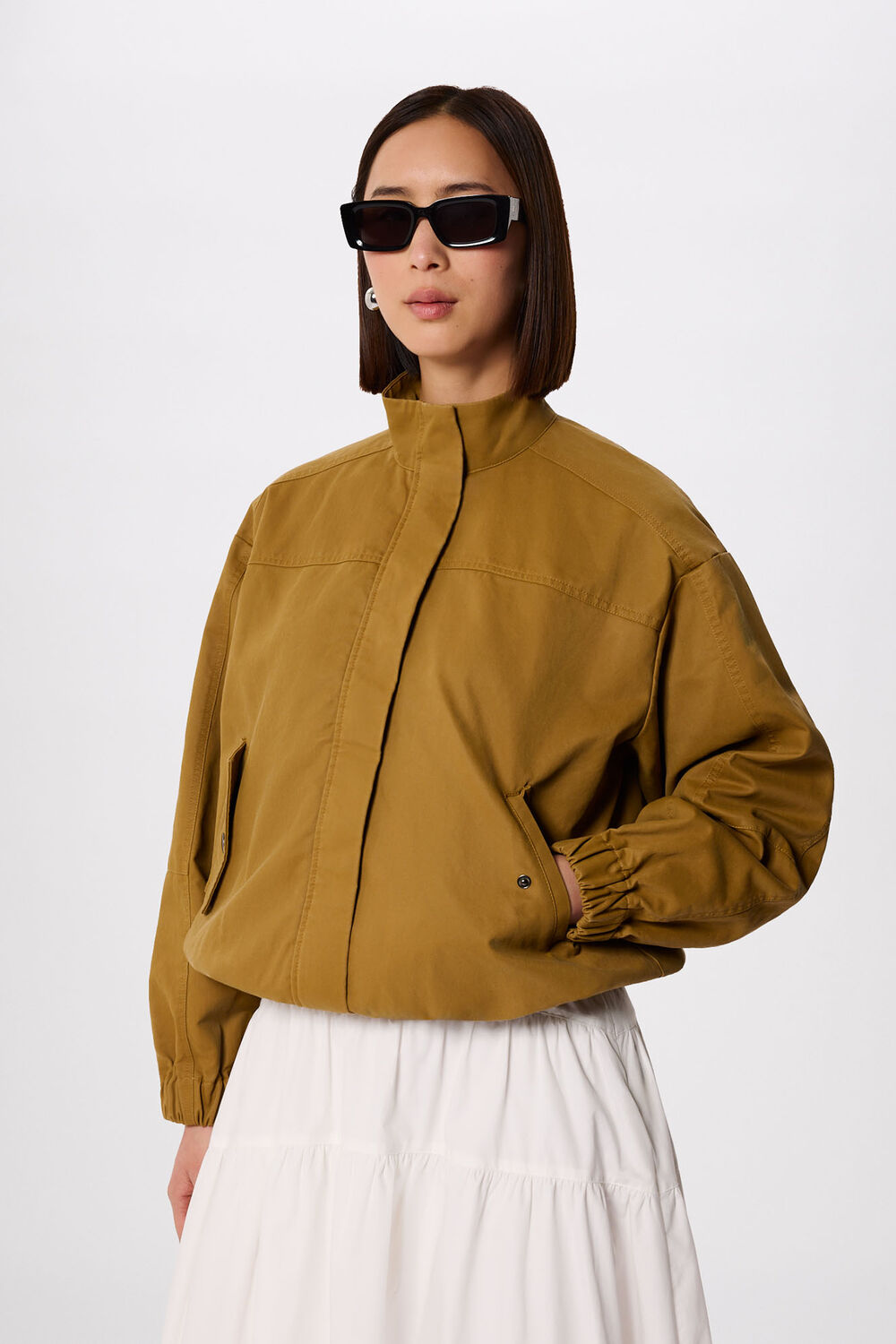 Wax Coated Bomber Jacket