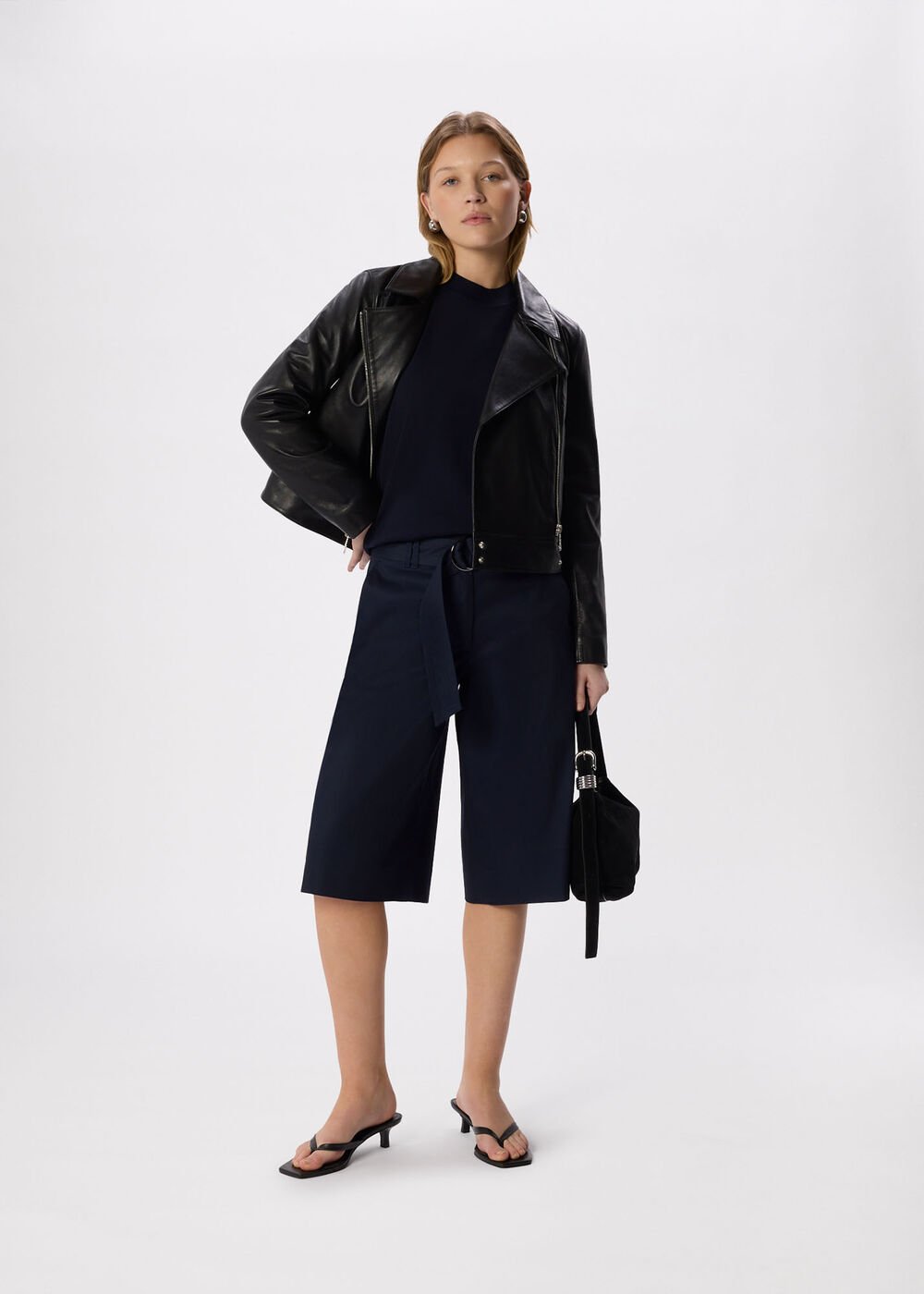 Clean Zip Leather Jacket