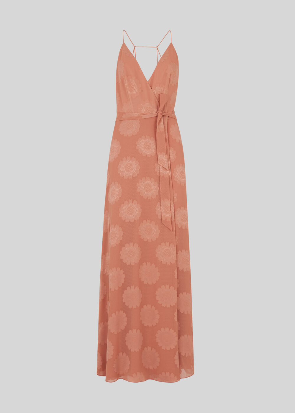 Noa Jacquard Maxi Dress Pale Pink