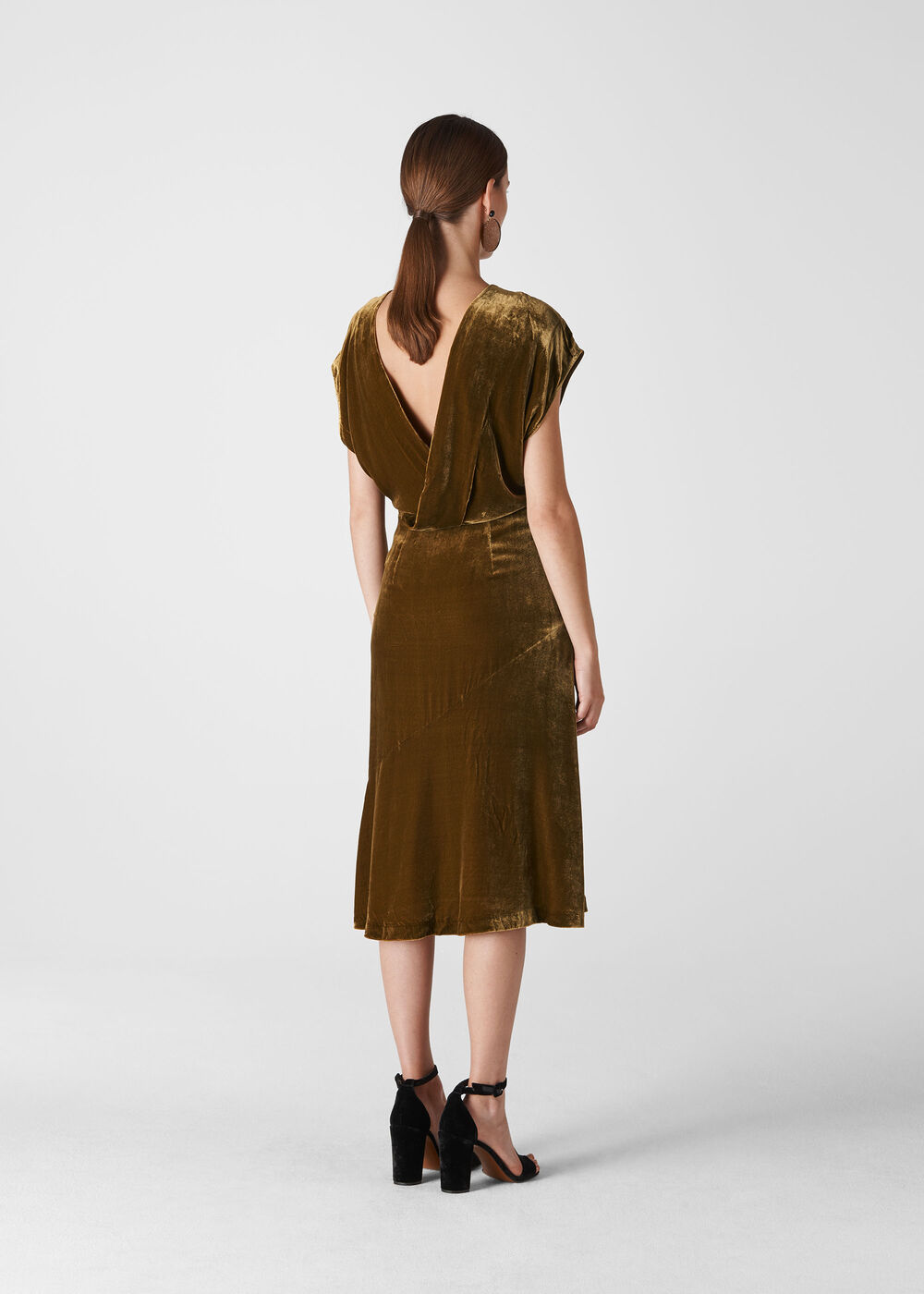 Mina Silk Mix Velvet Dress