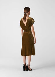 Mina Silk Mix Velvet Dress
