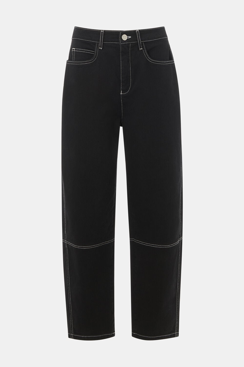 Contrast Detail Barrel Jean