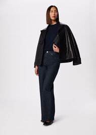 Cashmere Seam Crew Neck Knit