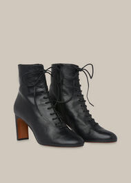 Dahlia Lace Up Boot Black