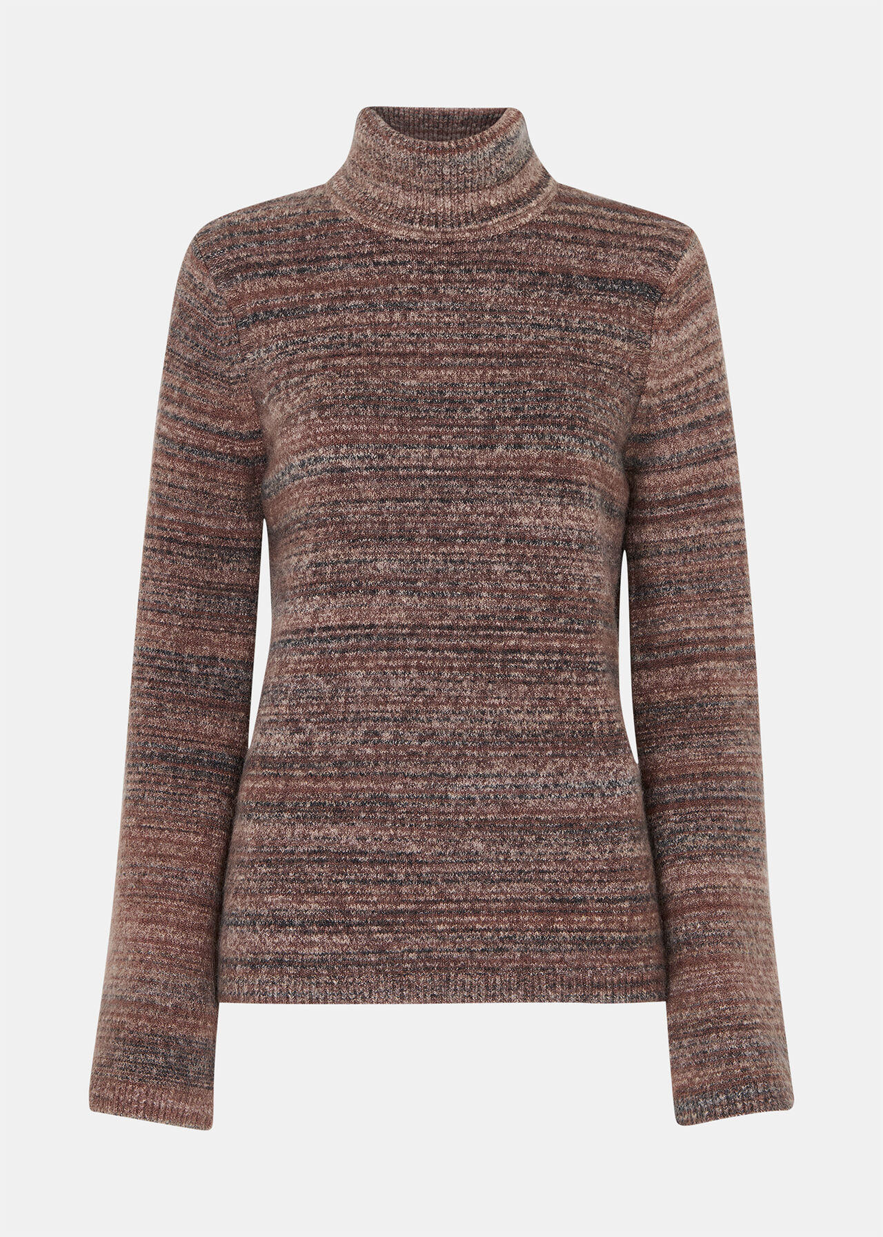 Textured Funnel Neck Knit