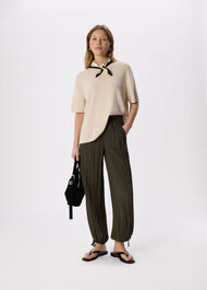 Relaxed Tie Hem Trouser