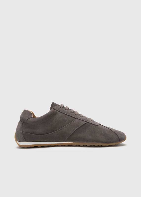 Grey Suede Unlined Sneaker
