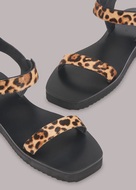 Leopard Print Finn Velcro Sandal