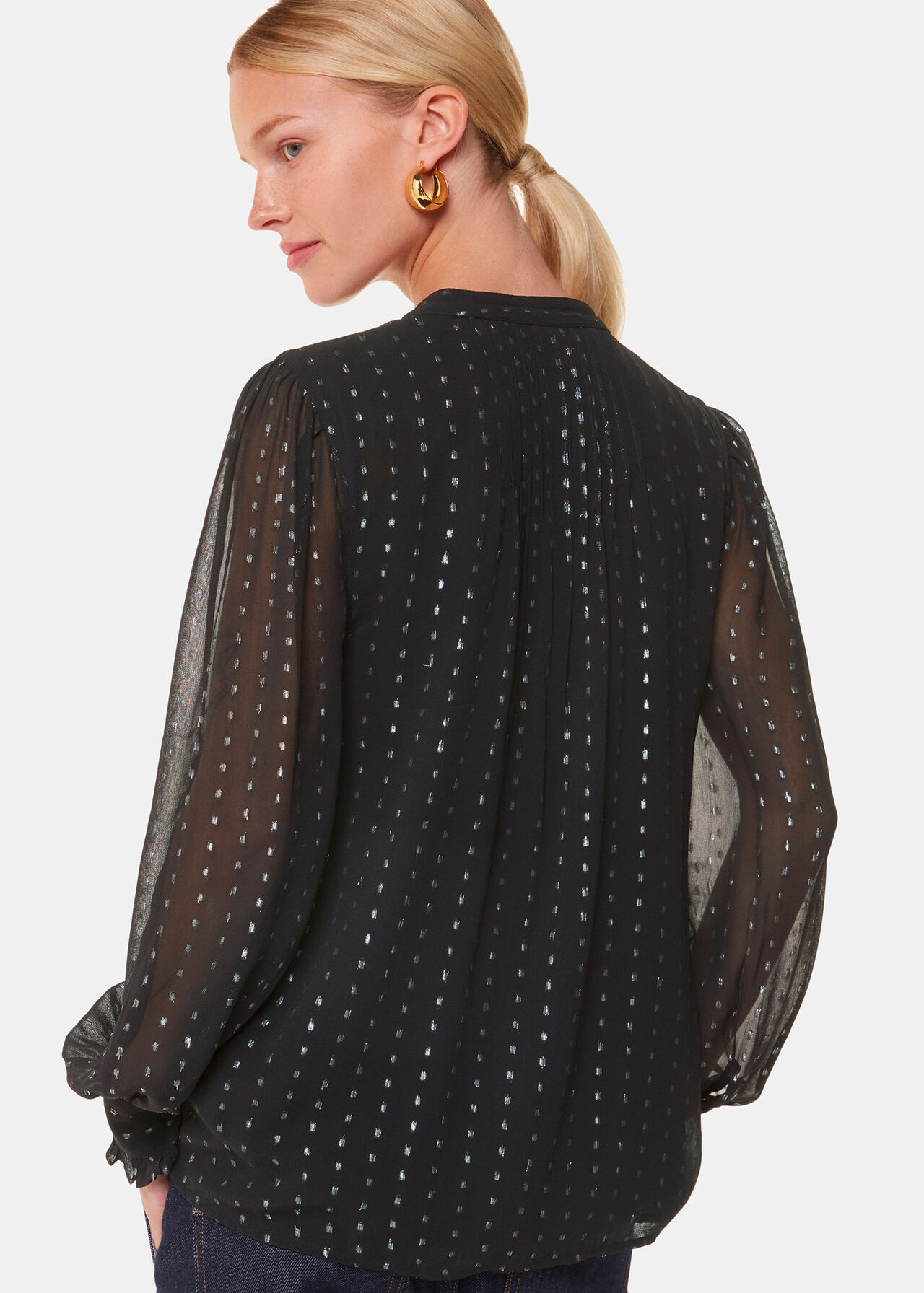 Metallic Stripe Shirt