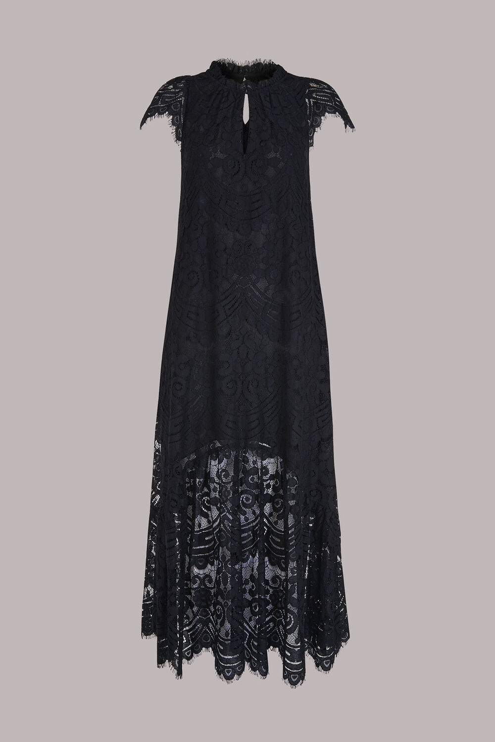 Lace Detail Trapeze Dress