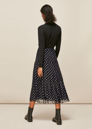 Metallic Dobby Skirt