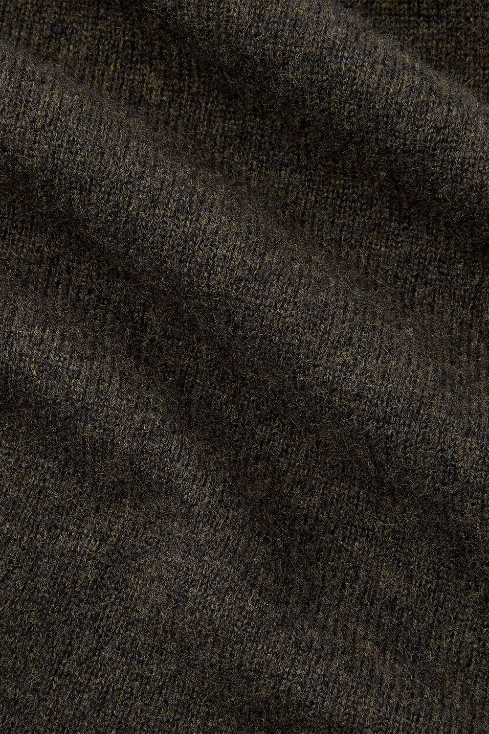 Khaki Wool V Neck Tank