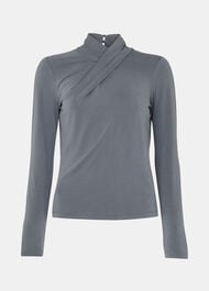 Drape Neck Jersey Top