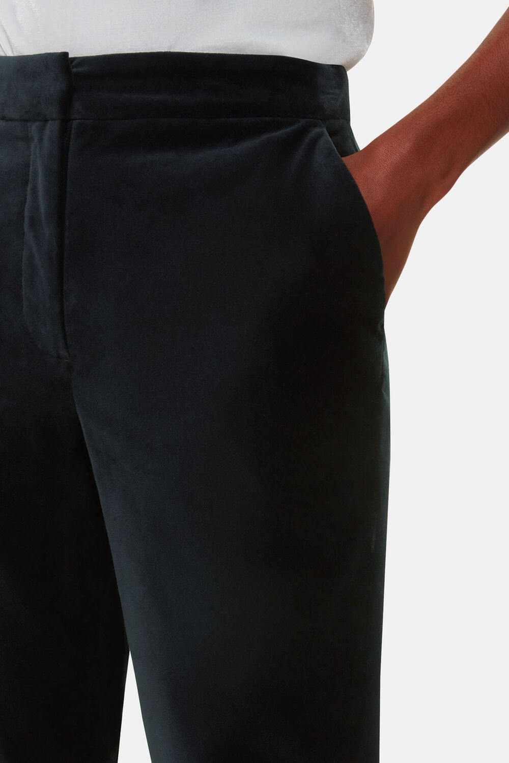 Helena Velvet Straight Trouser