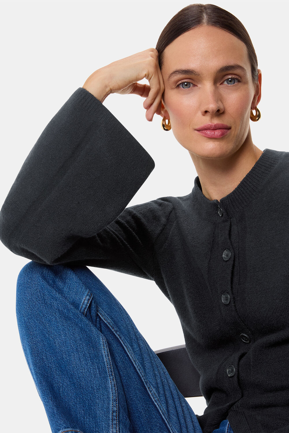 Wide Sleeve Detail Cardigan