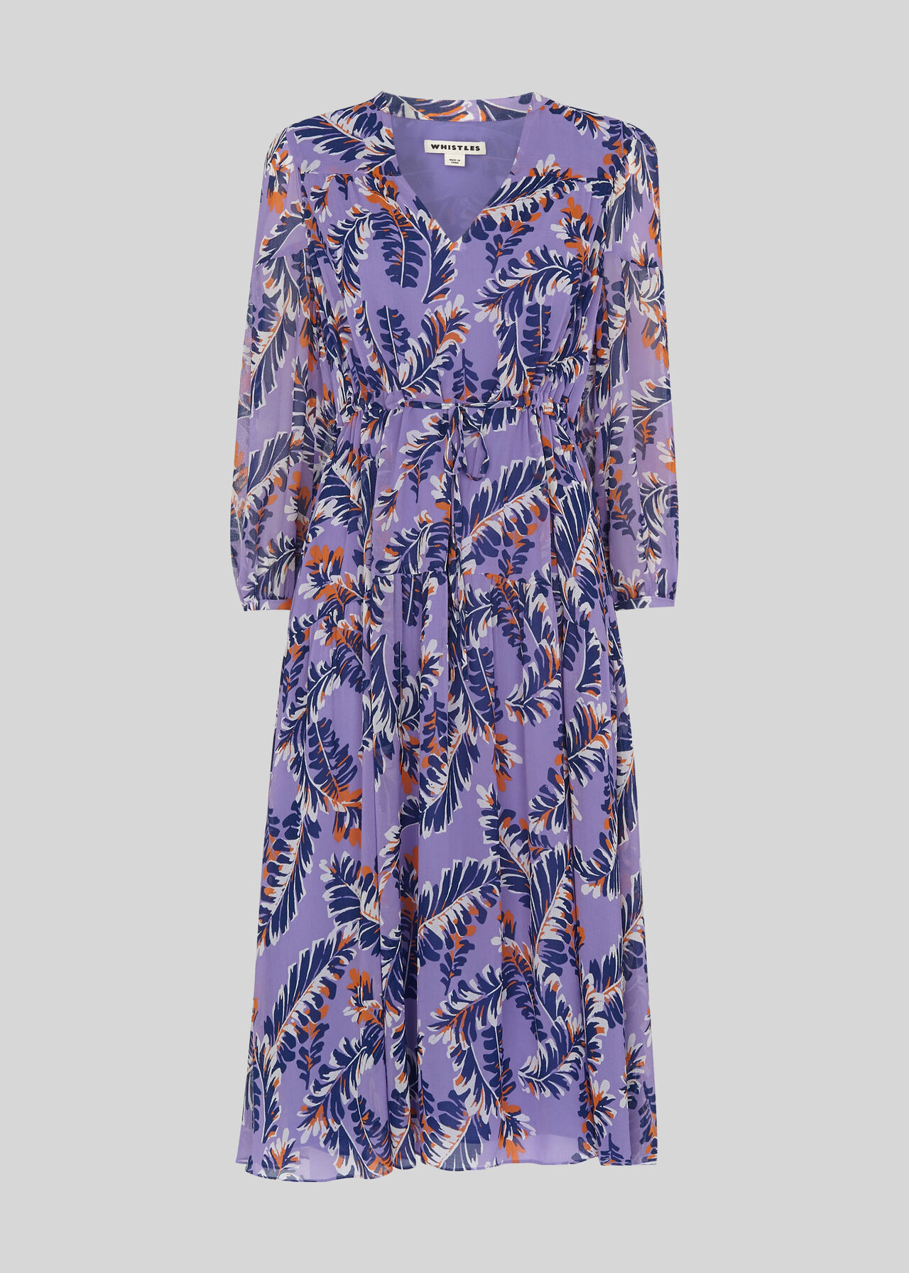 Josephine Print Midi Dress Multicolour