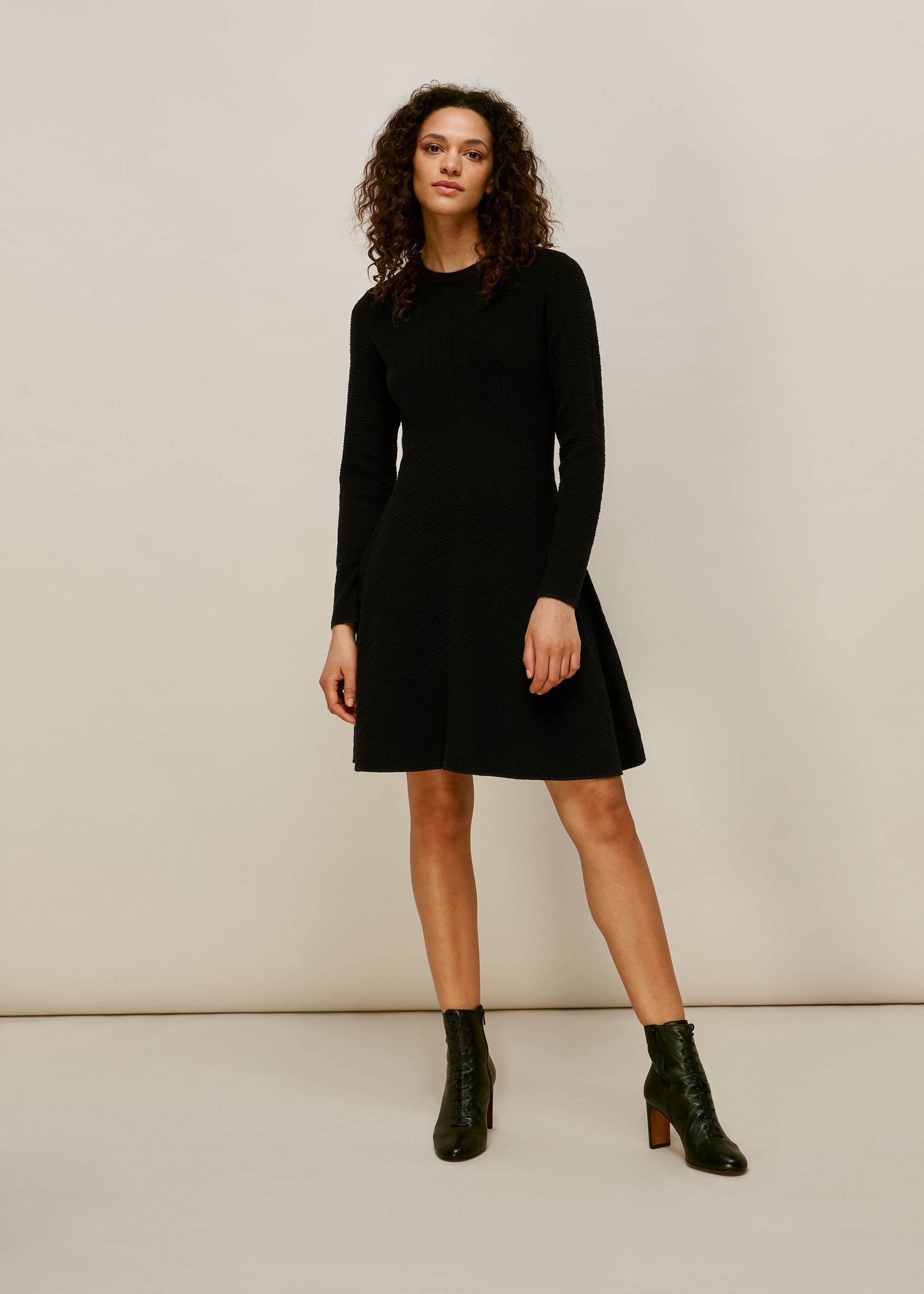 whistles black dress