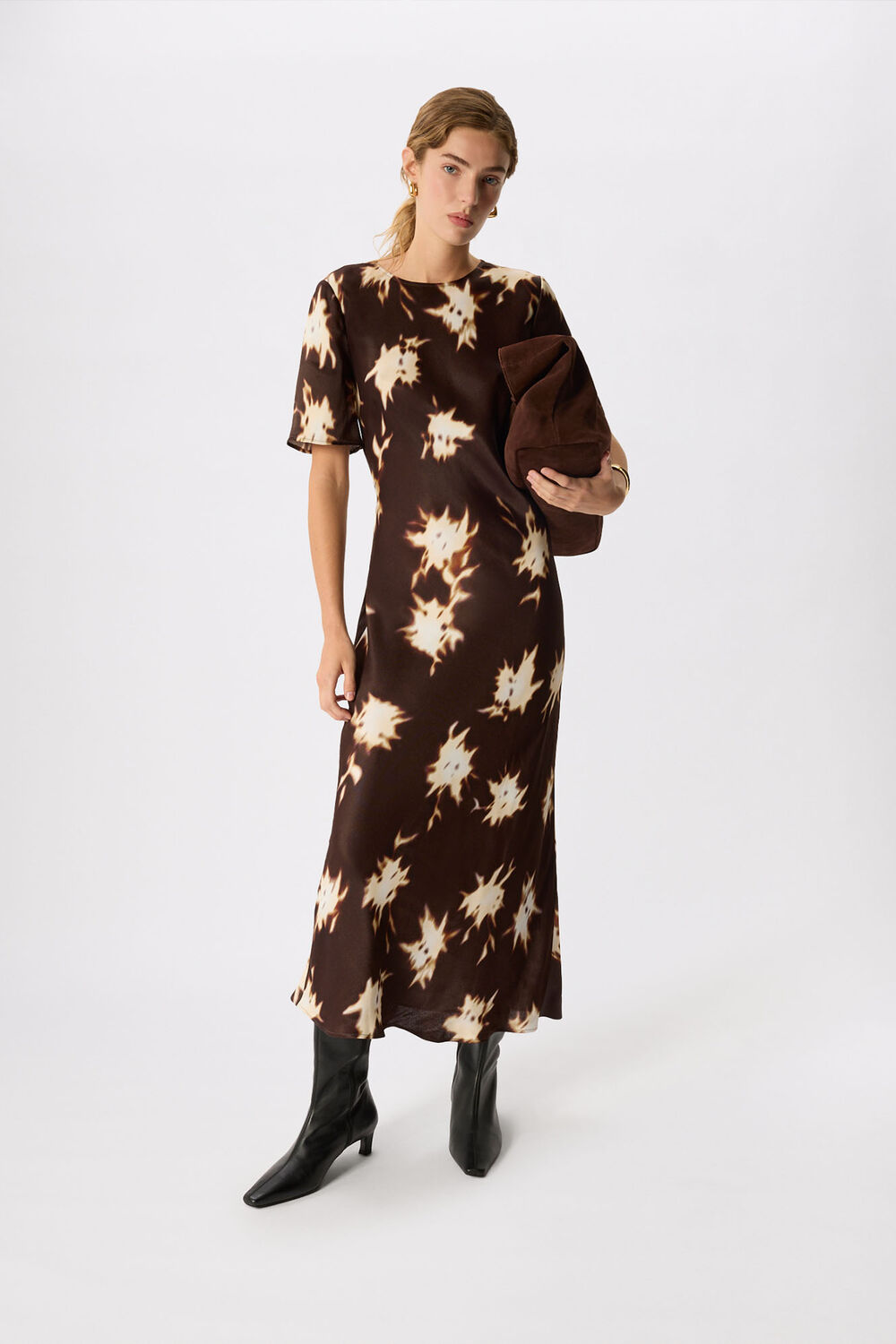 Shadow Floral Midi Dress