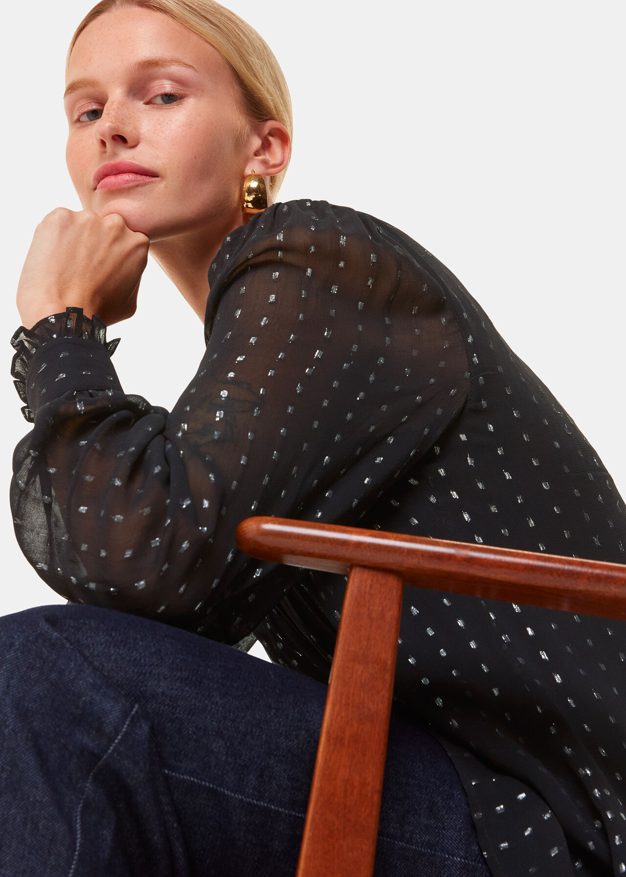 Metallic Stripe Shirt