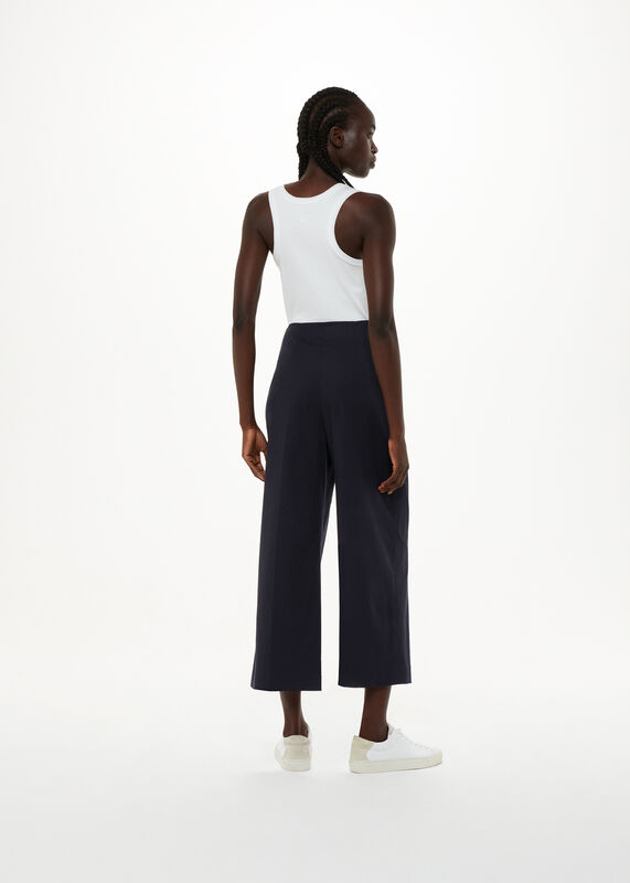 Navy Katie Cropped Trouser