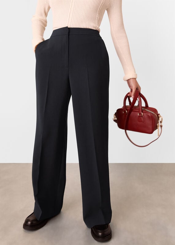 Black Petite Ultimate Crepe Pants 