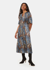 Petite Marlow Dashed Snake Dress