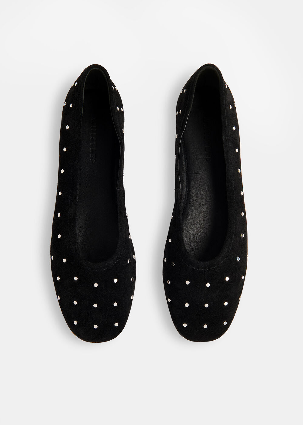 Karina Suede Stud Ballet Pump