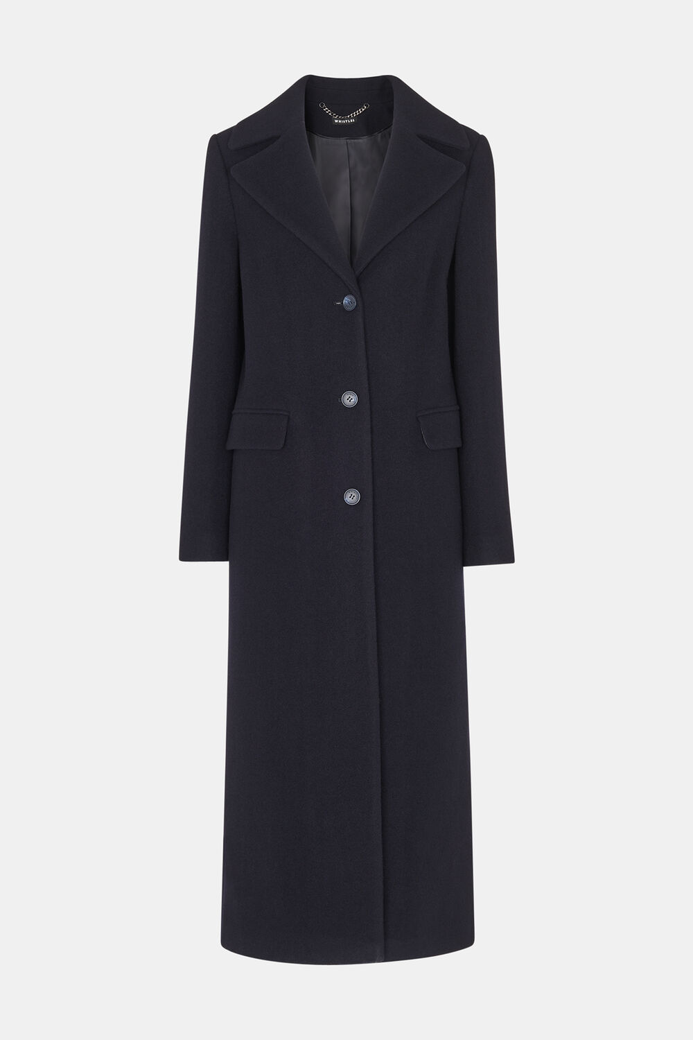 Navy Amalia Longline Coat