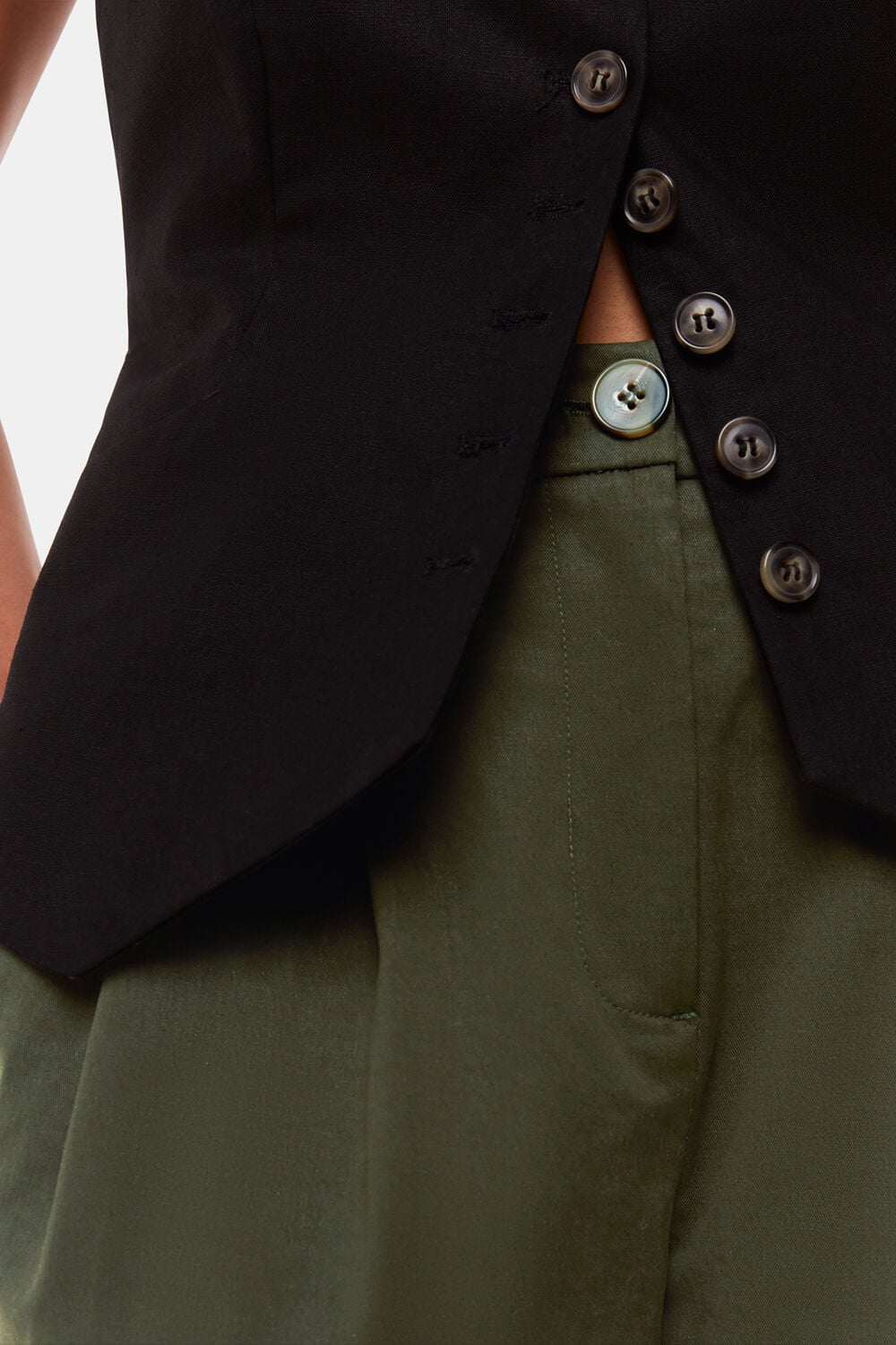 Petite Bethany Barrel Leg Trouser