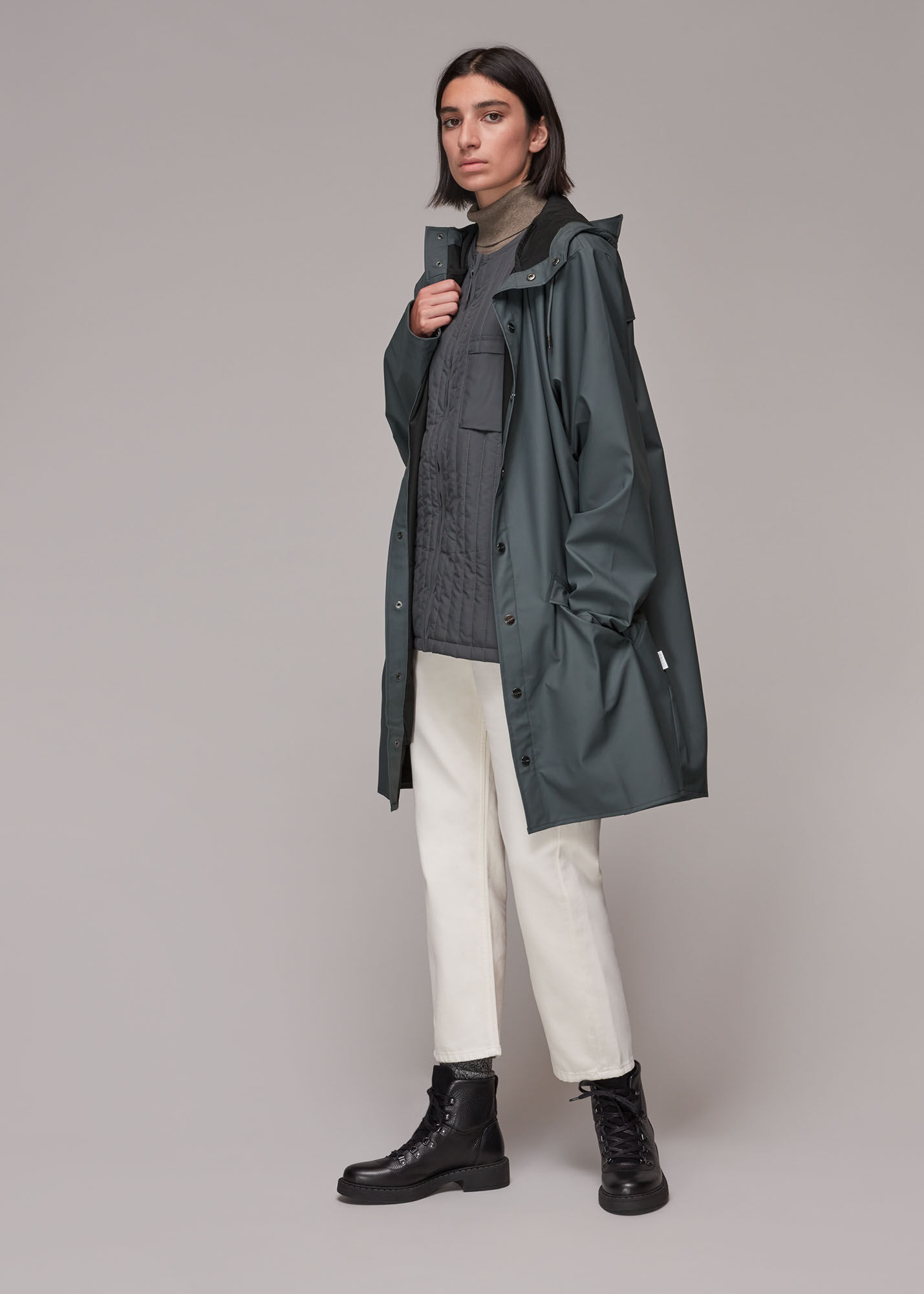 Rains long top rain jacket