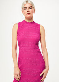 Petite Maya Plisse Midi Dress