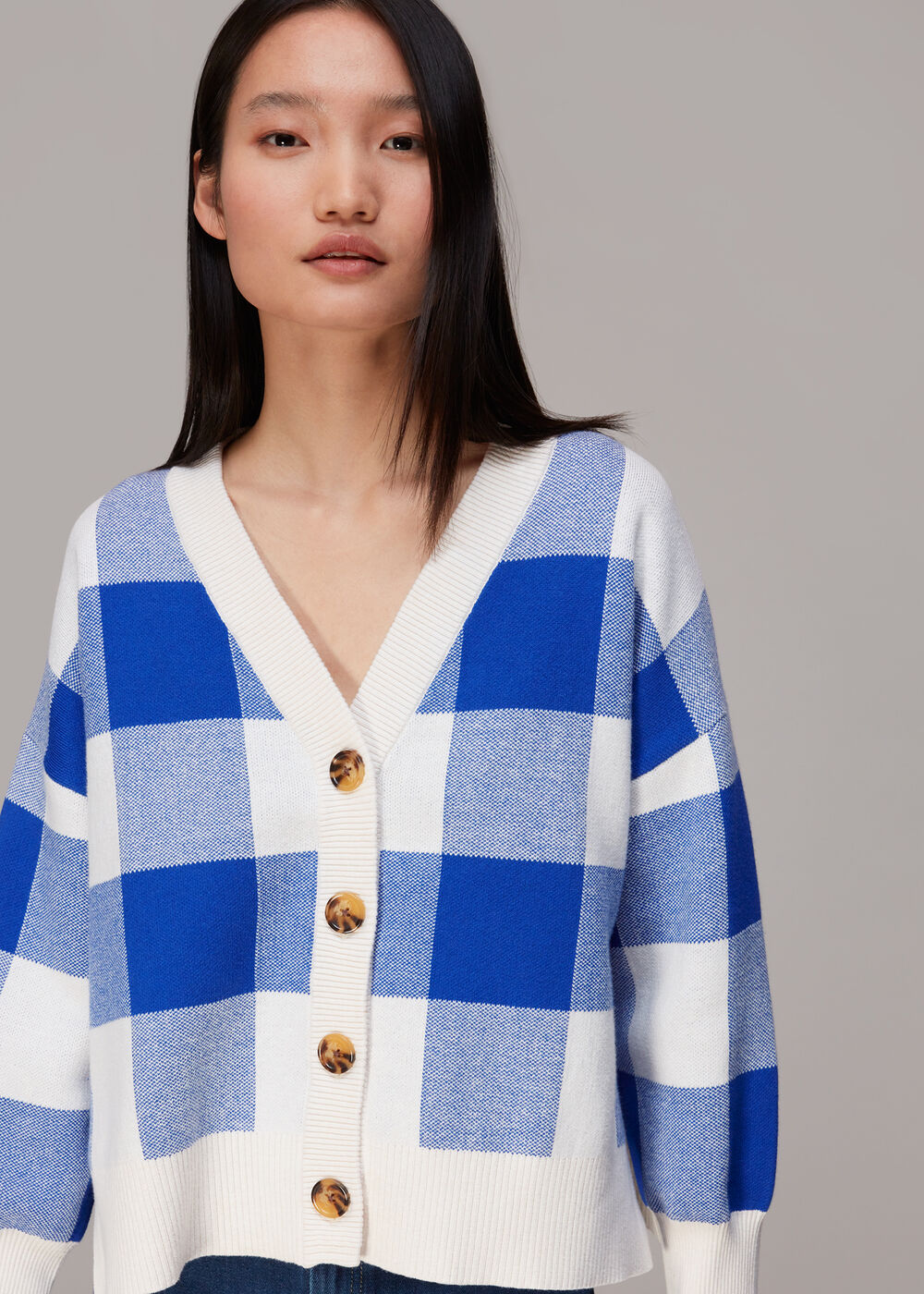 Suki Checked Cardigan