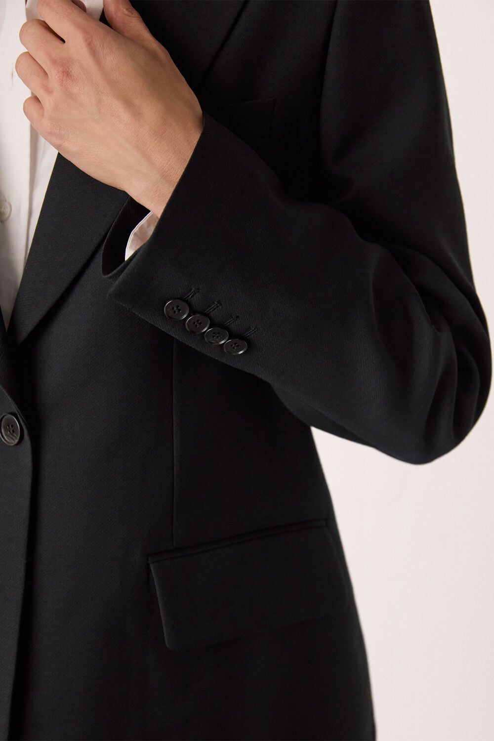 Single Breasted Wool Blazer