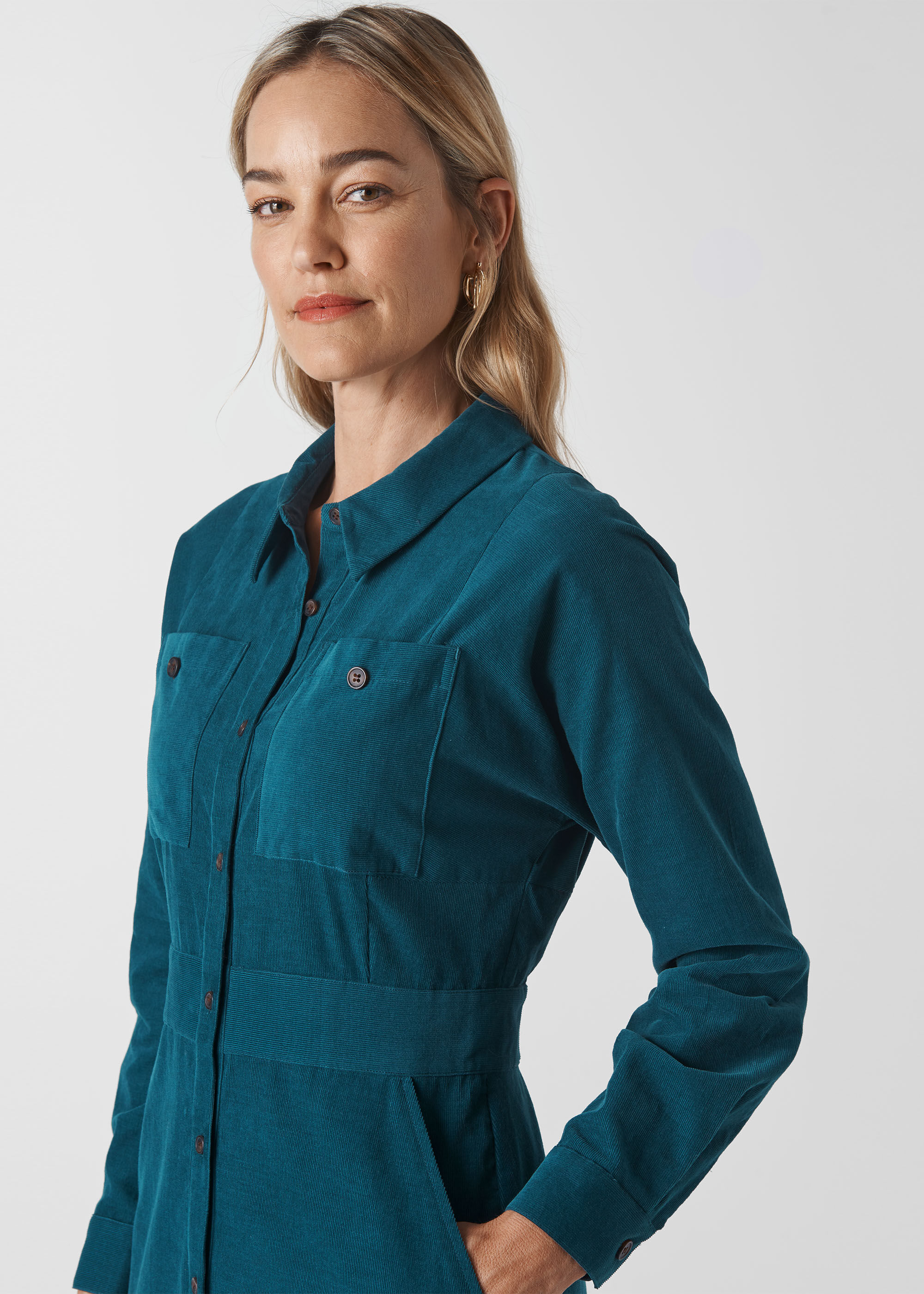 cord midi dress