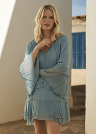 Frill Boho Mini Dress
