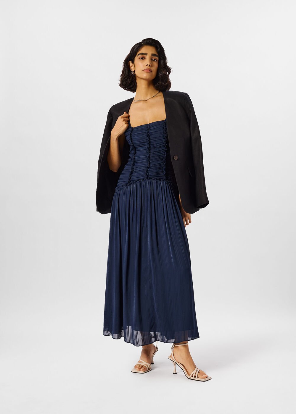 Shirred Bodice Dress