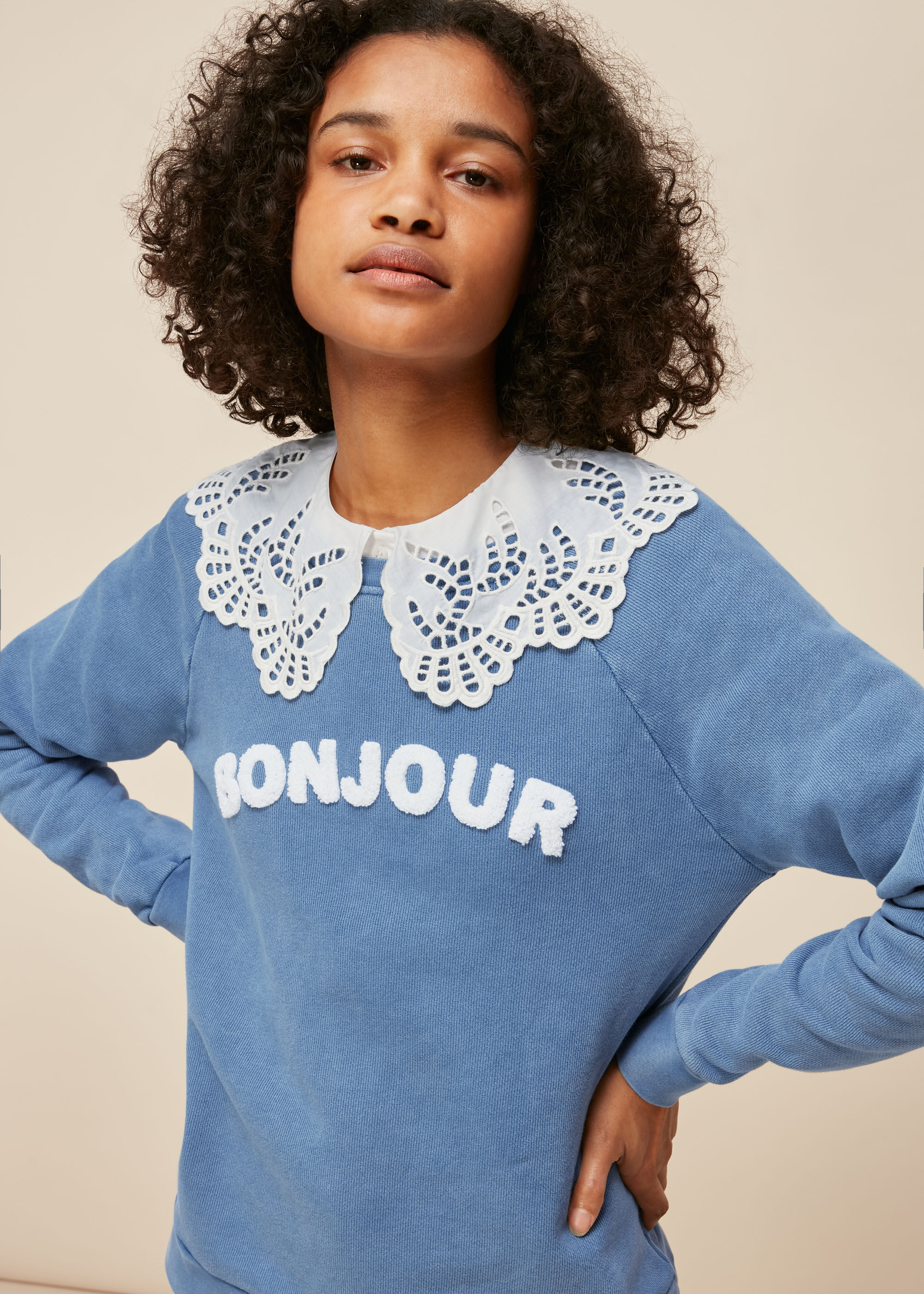 Whistles bonjour sweatshirt online