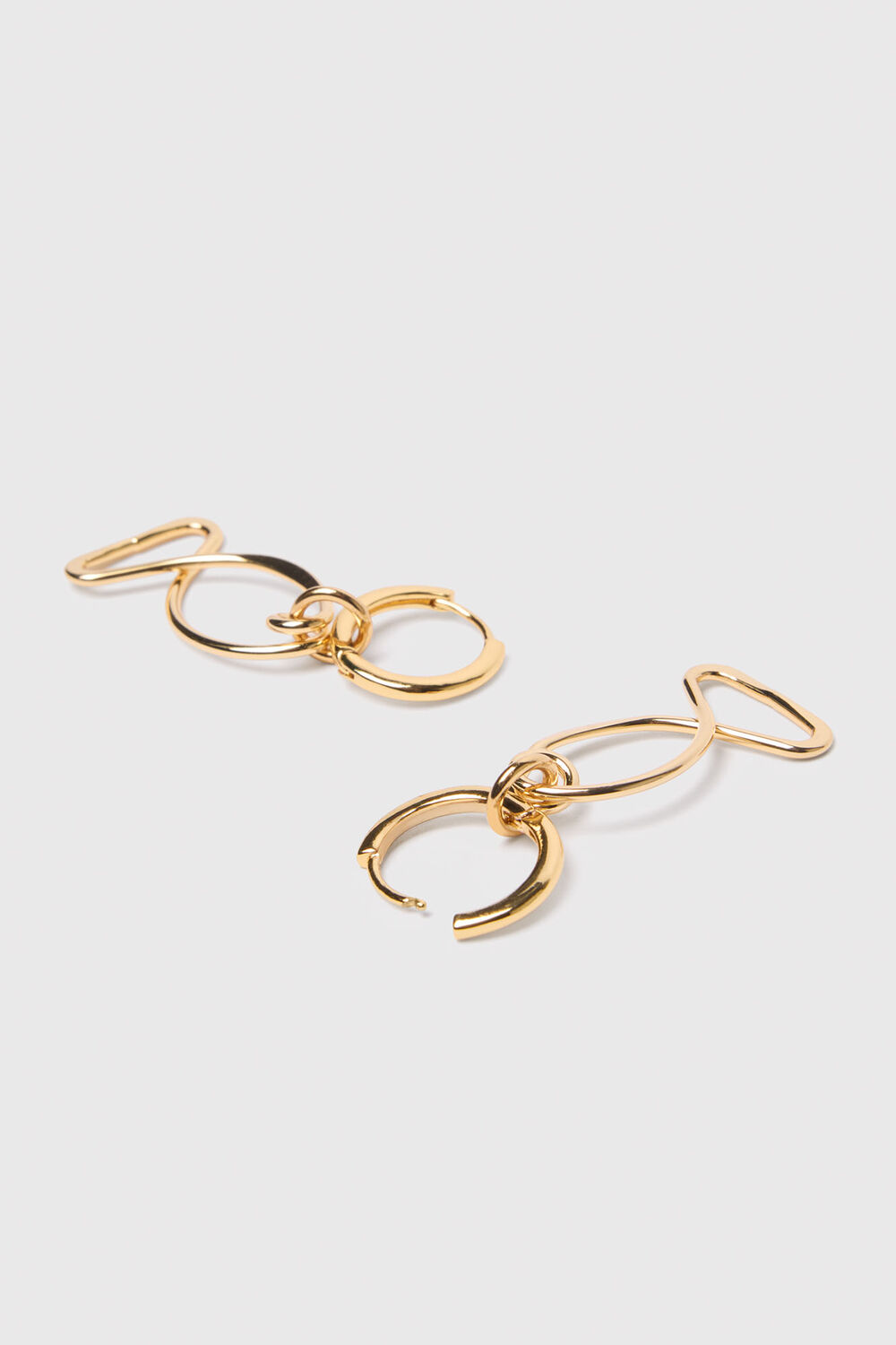 Gold Fish Outline Hoop Earring