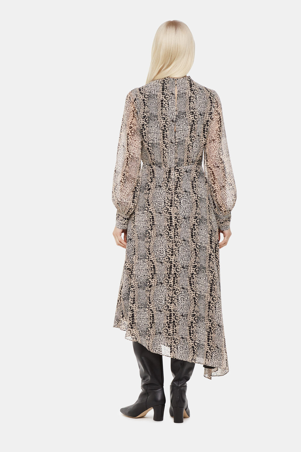 Petite Optical Snake Meg Dress