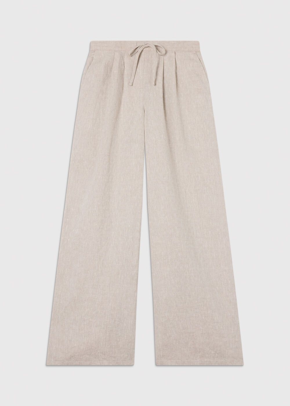 Wide Leg Linen Trouser