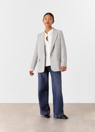 Petite Crepe Boyfriend Blazer